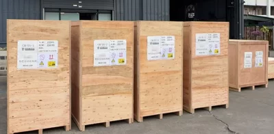 A batch of automated integration equipment was shipped to Vietnam
