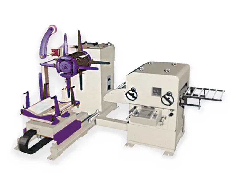 Three-in-one leveling and feeding machine - for thin plates