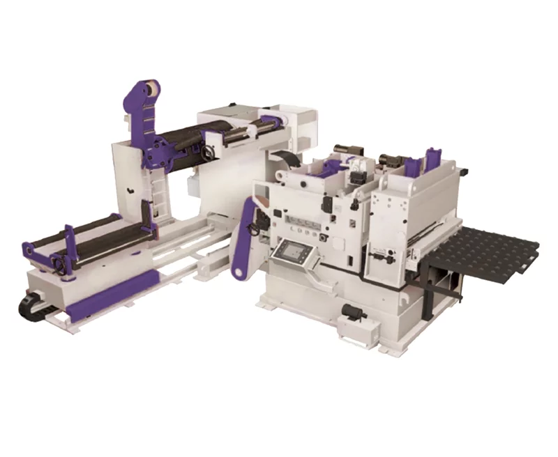 Three-in-one leveling and feeding machine - for high-tensile thick plates